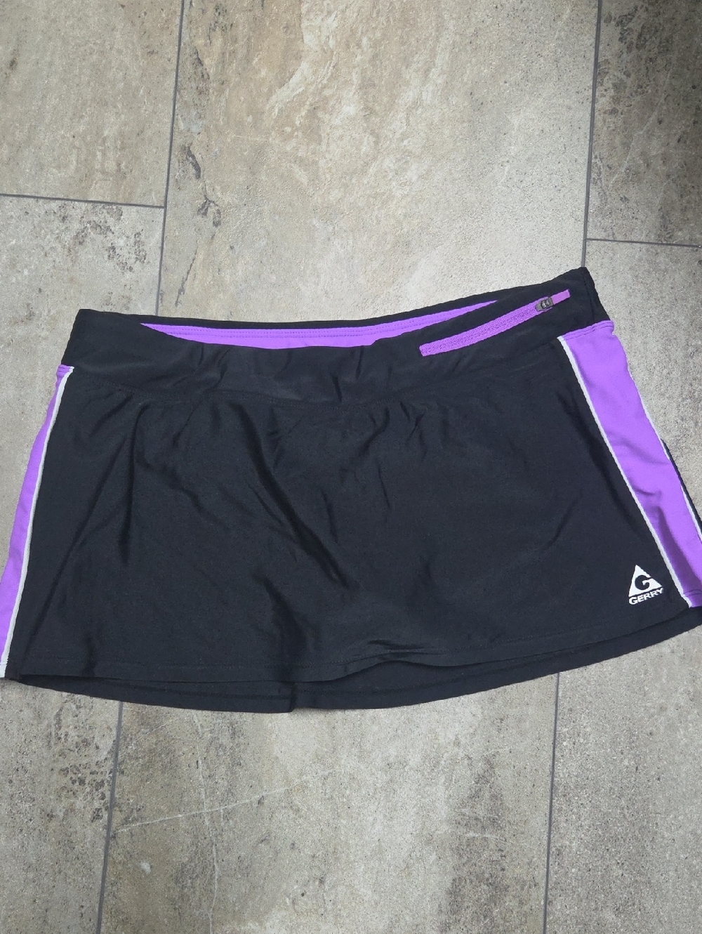 Gerry Weber Black Skort with Purple Accents
